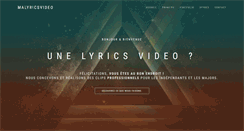 Desktop Screenshot of malyricsvideo.com
