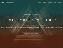 Tablet Screenshot of malyricsvideo.com